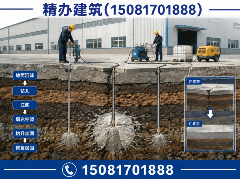 丛台区基础下沉注浆顶升展示图